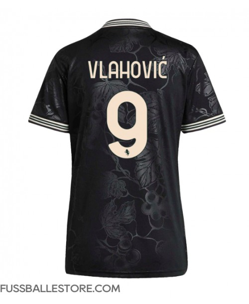 Günstige Juventus Dusan Vlahovic #9 3rd trikot Damen 2025-26 Kurzarm Günstige Juventus Dusan Vlahovic #9 3rd trikot Damen 2025-26 Kurzarm